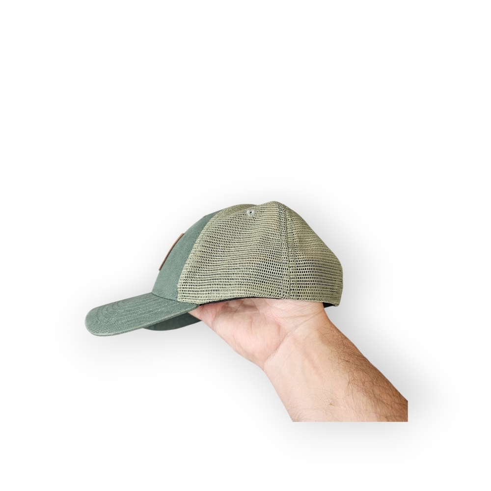 Teton Gravity Research Trucker Hat Green Mesh Snapback Outdoor Cap - Picture 4 of 6